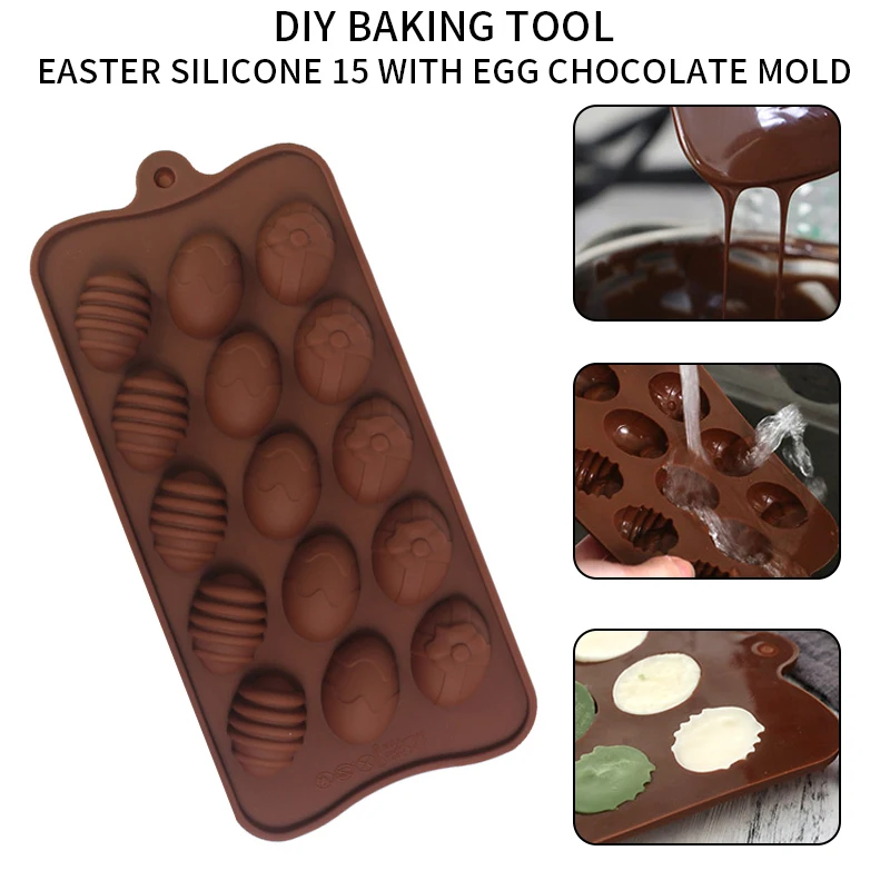 Силиконовые формы для шоколада с 15 отверстиями 3D помадки инструменты выпечки