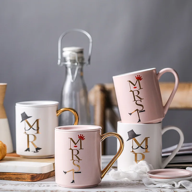

1PCS Coffee Mugs or Tea Cups for Bridemaids or Groomsman Gift Funny Mugs with Tea Infuser Made of Ceramic with Lid Gift Box