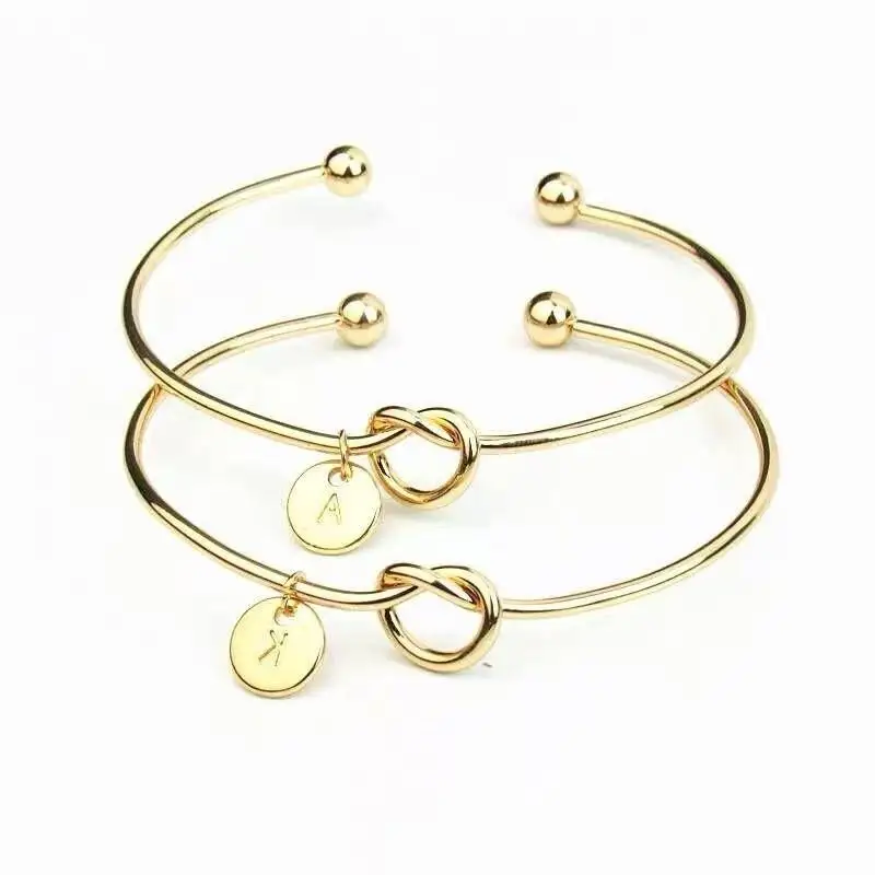 Женский браслет из розового золота 26 букв Подарочный ювелирное изделие |