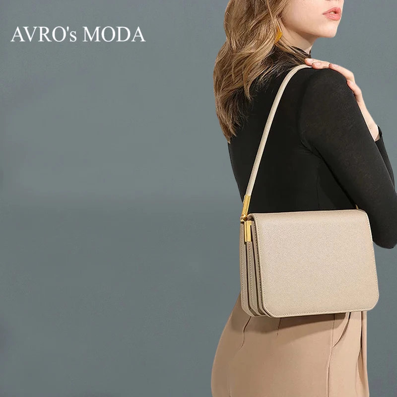 AVRO's MODA Brand Fashion Luxury Handbag Women 2023 New Ladies High Quality Genuine Leather Shoulder Designer Casual Tote Bag