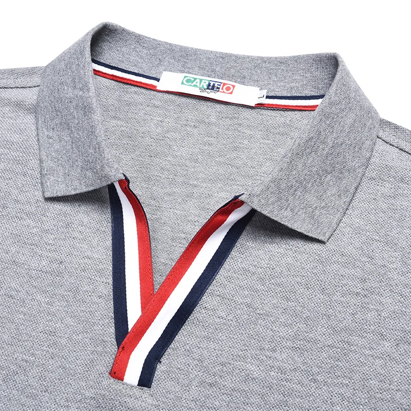 DZYS 2018 Мужская рубашка поло с v образным вырезом Модная для мужчин 3021|Поло| |