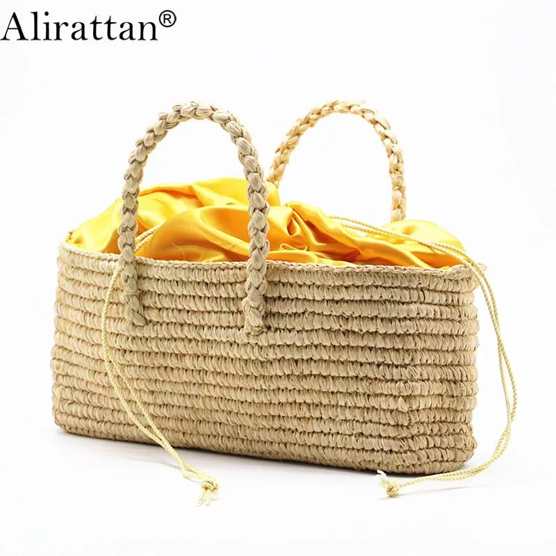 

2021 Summer New Casual lady Handmade Straw Bag Beach Clutch Basket Shoulder Bags Travel Shopping Bag Lady Purses And Handbags