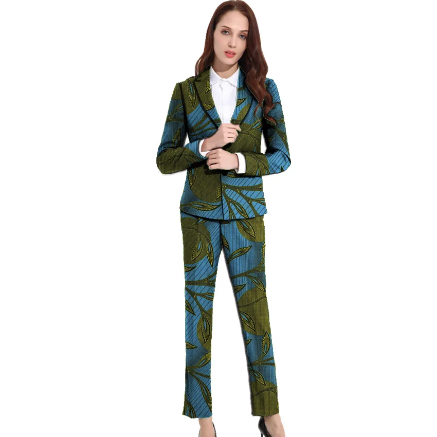 Африканская женская одежда 2019 осенний женский костюм офисные комплекты Женский