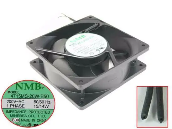 NMB MAT 4715MS 20W B50 AC 200V 15 Вт 120x120x38 мм Сервер вентилятор охлаждения|Кулеры и системы