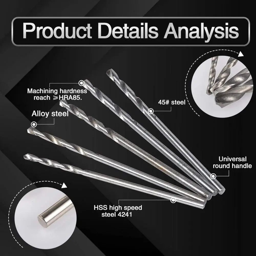 Высокая Скорость Сталь спиральное сверло небольшое Диаметр 0 3 1 6 мм прочное