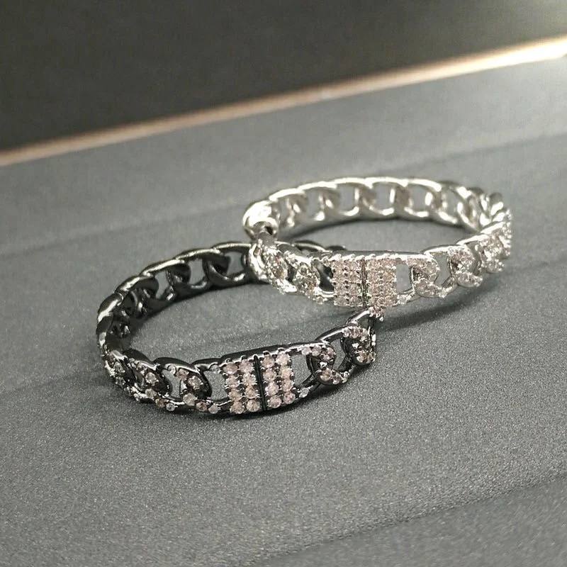 

100%925 Sterling Silver New Single Chain Ring Earrings Women Fashion High-end Design Sense Simple Jewelry