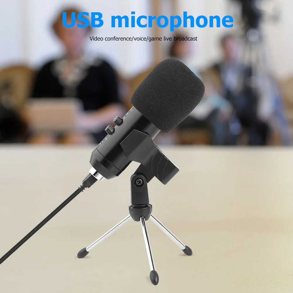 

BM800 Laptop Computer Condenser Microphones Chatting Gaming Podcast Recording USB Wired Cardioid Speaker Mic