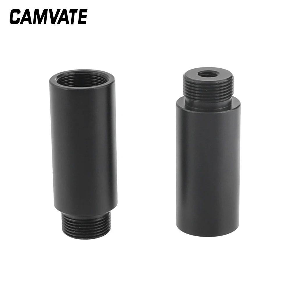 CAMVATE 2 "Алюминий микро стержень с 5/8" 27 Female до 5/8 " мужской потока микрофона