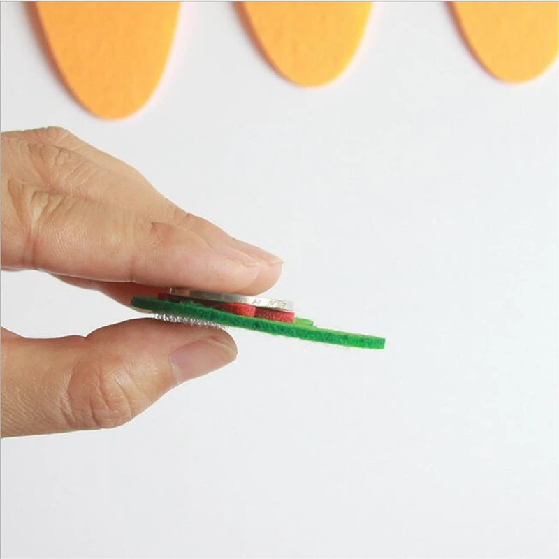 

1-10 Montessori Educational Toy Non-Woven Children'S Puzzle Handmade Diy Creative Toy Kindergarten Carrot Match Digital Teaching