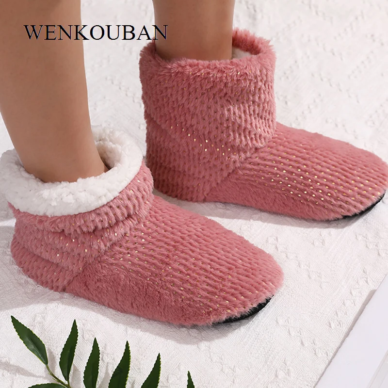 Женские тапочки Зимние меховые шлепанцы для женщин Домашние Модные шикарные