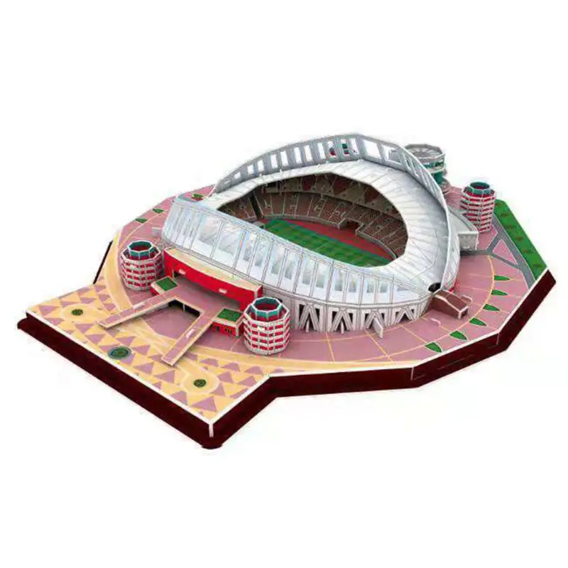 

DIY 3D Puzzle Jigsaw World Football Stadium Soccer Playground Assembled Building