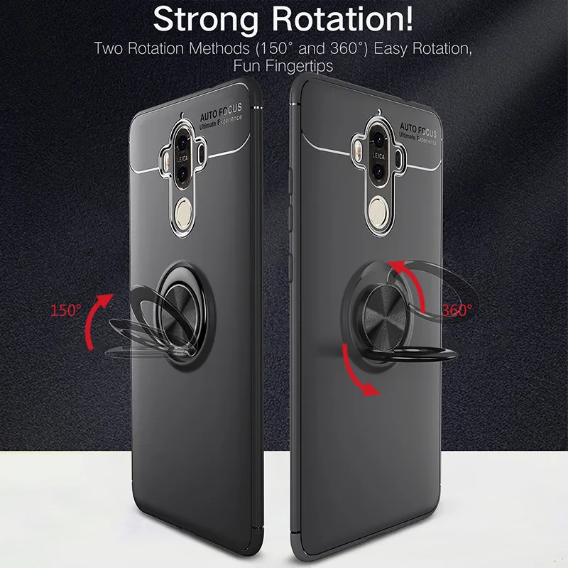 Чехол для телефона s для huawei mate 9 Pro, чехол для huawei mate 9, чехол с магнитным кольцом, автомобильный держатель, силиконовый чехол из ТПУ для Huwei mate 9