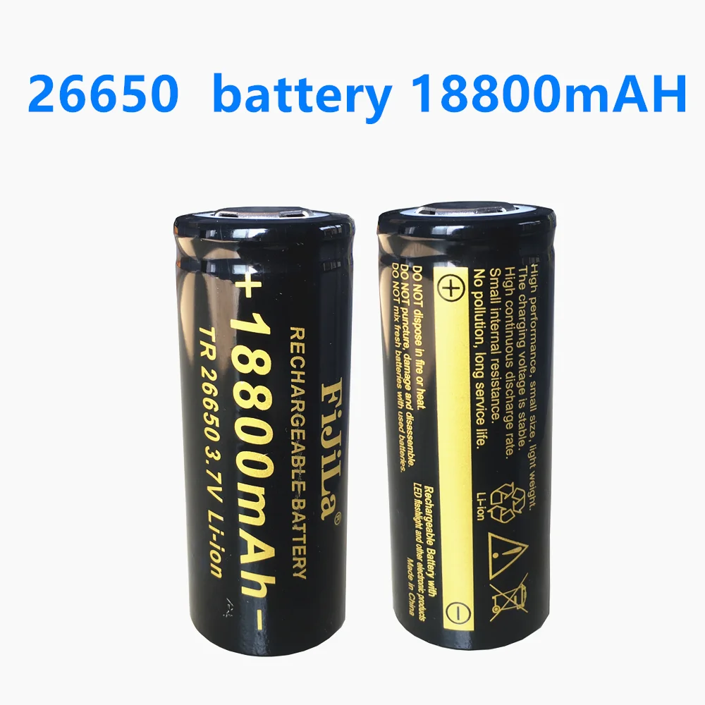 

100% New 26650 3.7V 18800mA Rechargeable Battery 50A Lithium Battery Suitable for Power Tools
