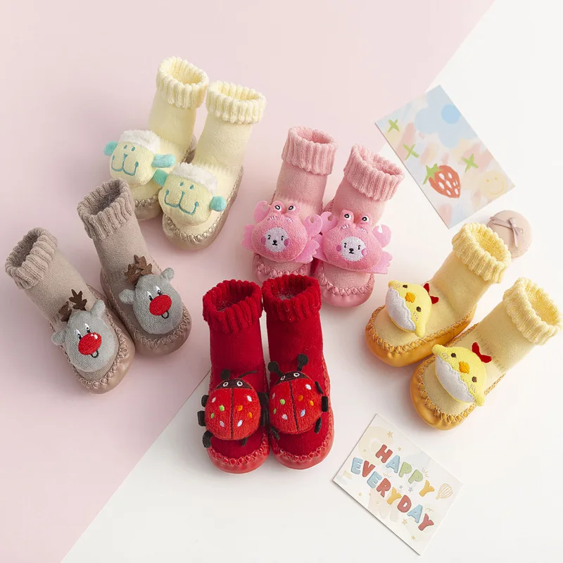 Детские носки DOGEEK для дома обувь младенцев детские новорожденных толстые