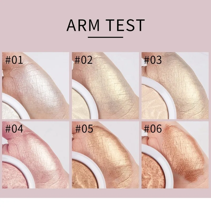 6 цветов высокий светильник порошок бронзатор макияж профессиональный