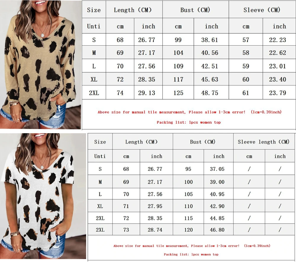 

Leopard V Neck Woman tshirts Long Sleeve Loose Top Women Casual Soft Tops Tee Shirts Female harajuku mujer camisetas