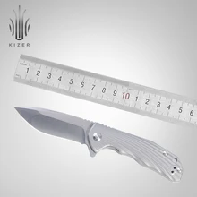 Складной мини нож KI3469S2 Kizer охотничий с титановой ручкой для