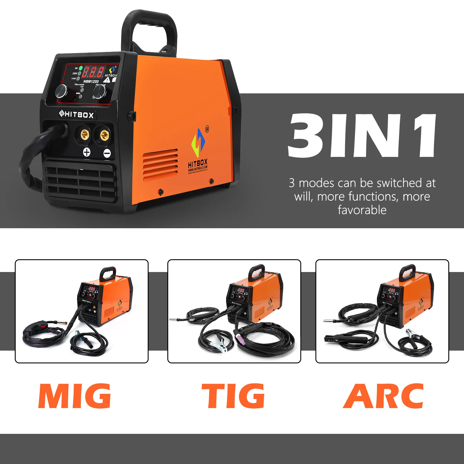 Полуавтоматический сварочный аппарат 3 в 1 Tig MIG негазовый инверторный Сварочный