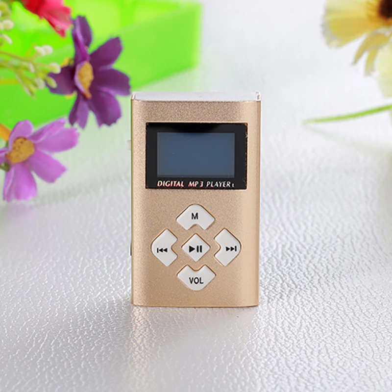Mp3-плеер USB мини MP3-плеер с зажимом ЖК-экран поддержка 32 ГБ Micro SD TF карты радио Walkman