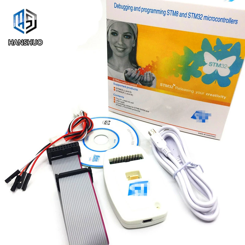 1 шт. Новый ST LINK/V2 LINK V2 (CN) STLINK эмулятор загрузочный менеджер STM8 STM32 искусственное