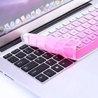 Радужный силиконовый чехол для клавиатуры, защитный чехол Для iMac Macbook Pro 13, 15 дюймов, защитный чехол