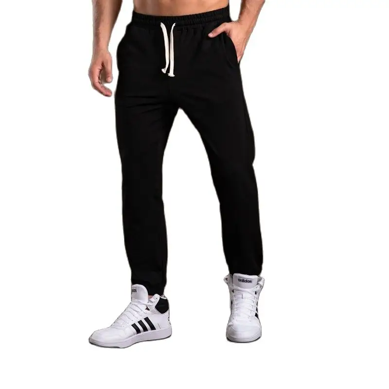 

New Workout Pants Men's Joggers Sweatpants Cotton Straight Leg Home Casual Sportpants Male Soft Breathable Outdor Track Trousers