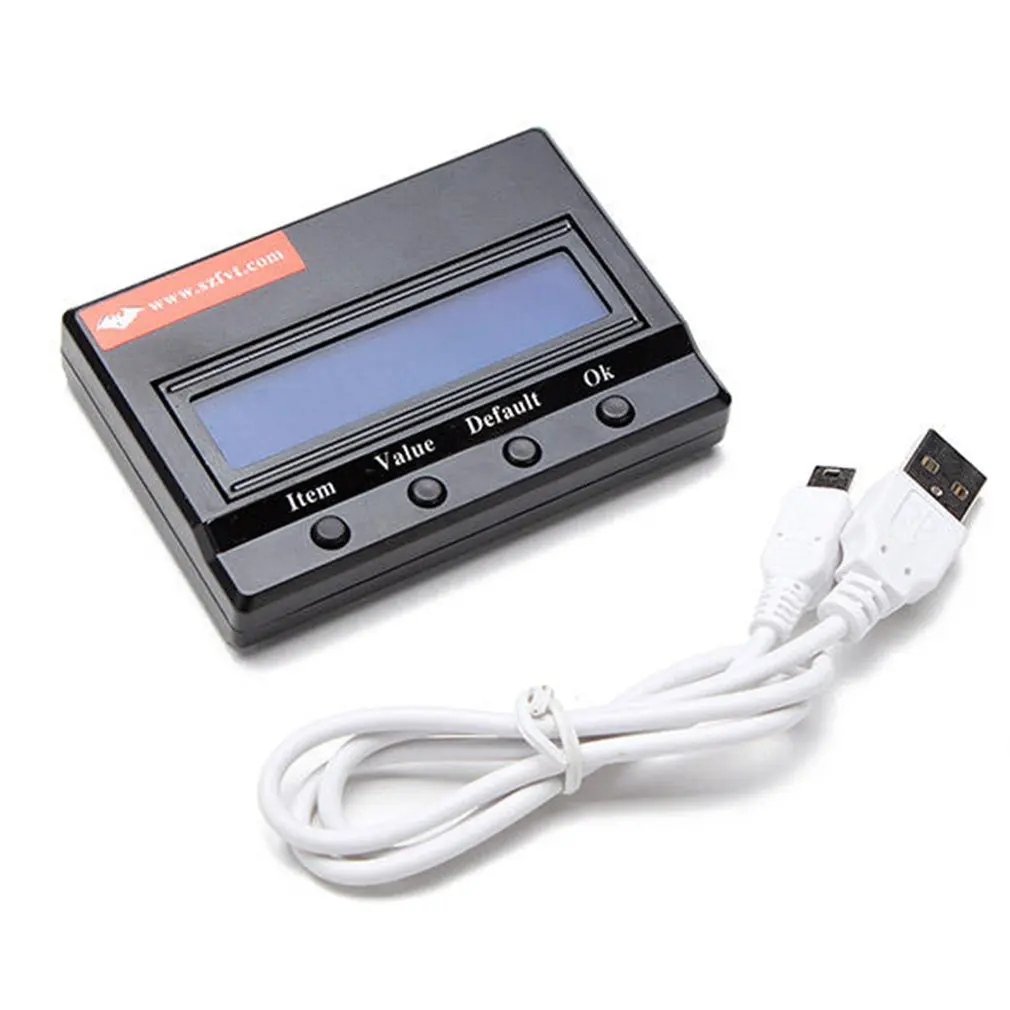 

Плата программирования с ЖК-экраном FVT с USB для автомобиля, лодки, пульта дистанционного управления ESC, автономное оборудование, программиру...