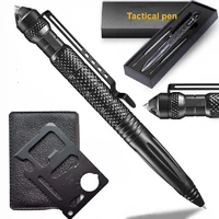 military tactical pen professional self defense pen emergency glass breaker with a edc multi tool credit card knife for men dad