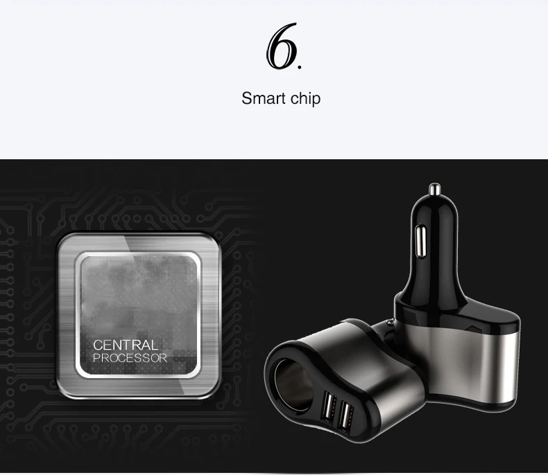 Устройство для автомобиля с двумя портами USB для зарядки для мобильного телефона, планшета, автомобильный-Зарядное устройство с двойным USB адаптер с указателем светильник сигареты светильник er разъем
