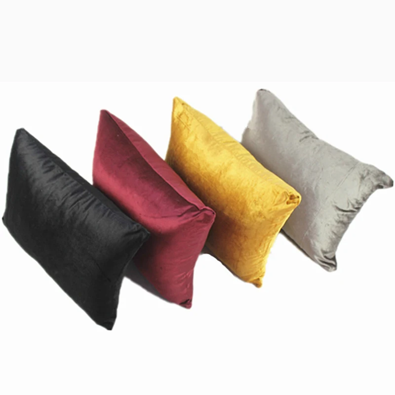 Бесплатная доставка вискозная простая бархатная Наволочка на подушку 40/45/50/55/60/65