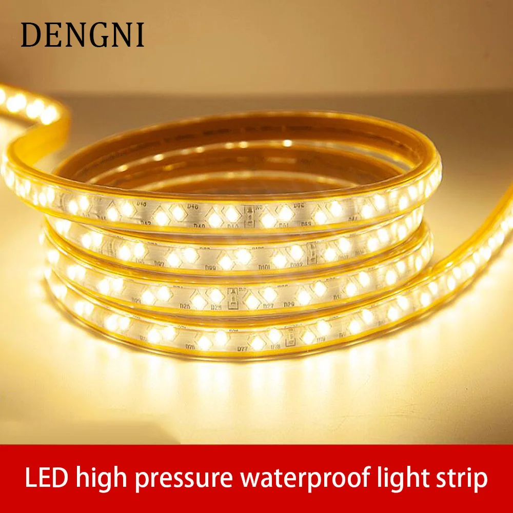 

1M LED Strip 5730 2835 IP65 RGB Strip led Light Flexible Ribbon Stripe DC 220V Highlight Led curved outdoor lighting