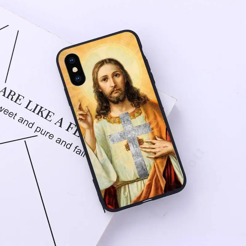 

Jesus Christ God bless you Phone Case for iPhone 11 12 pro XS MAX 8 7 6 6S Plus X 5S SE 2020 XR