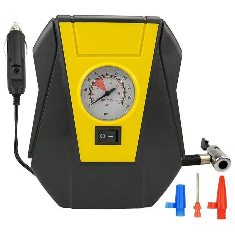 

Tire Inflator Car Air Compressor Electric Pump Portable Auto 12V Dc Volt 100 Psi