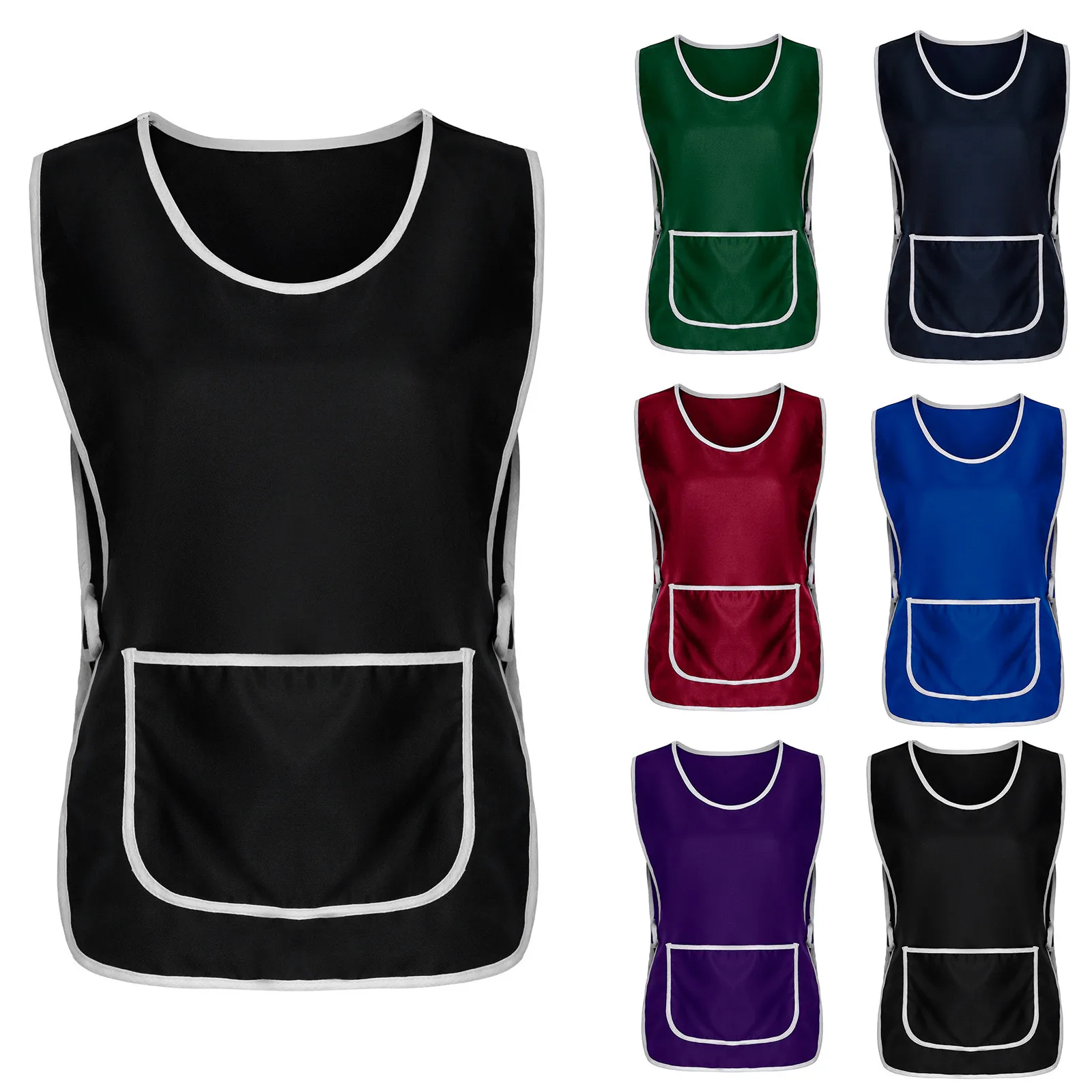 Для женщин с круглым О-образным вырезом работа серьги-гвоздики крепится фартук