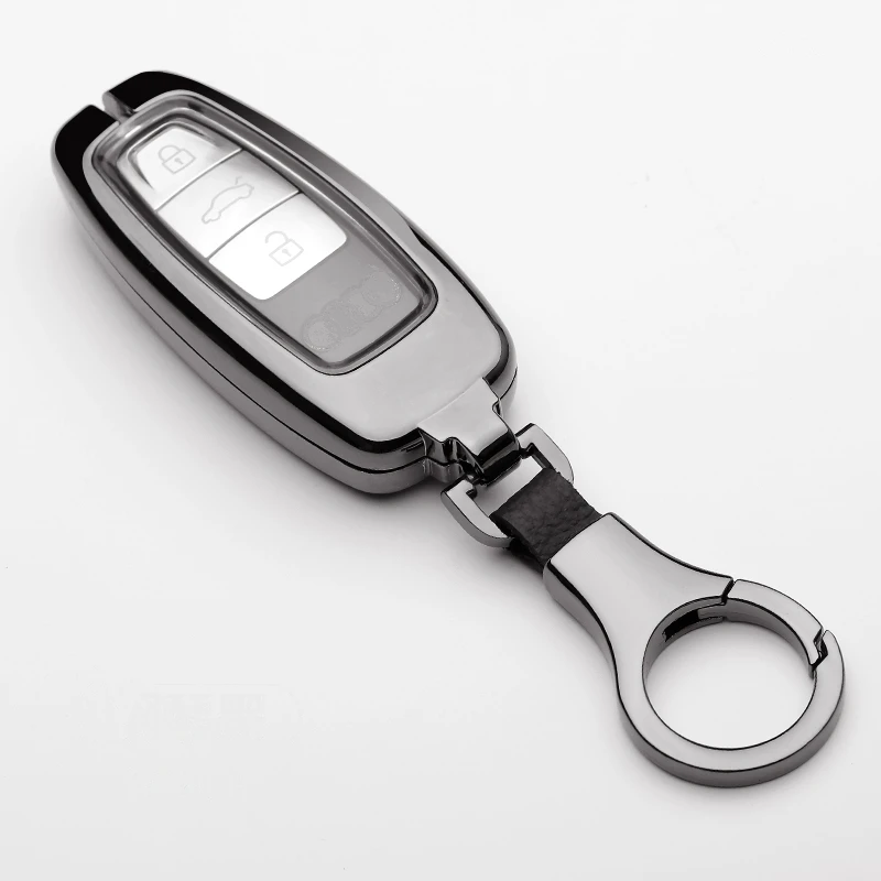 Автомобильный чехол для ключей из оцинкованного сплава Audi A8 A7 A6 Q8 2018 2019 Q7 TT A4 B9 TDI