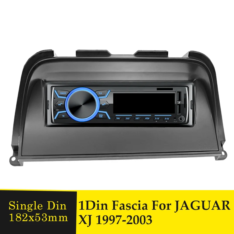 

Автомобильный радиоприемник One Din, Лицевая панель для Jaguar XJ 1997-2003, стерео, аудио, DVD, CD, панель приборной панели, рамка Лицевая, приборная панел...