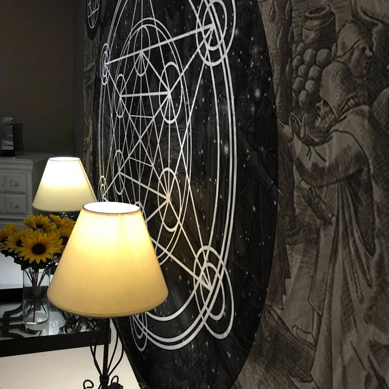 Настенный гобелен в стиле бохо Magic Array с принтом украшение для дома