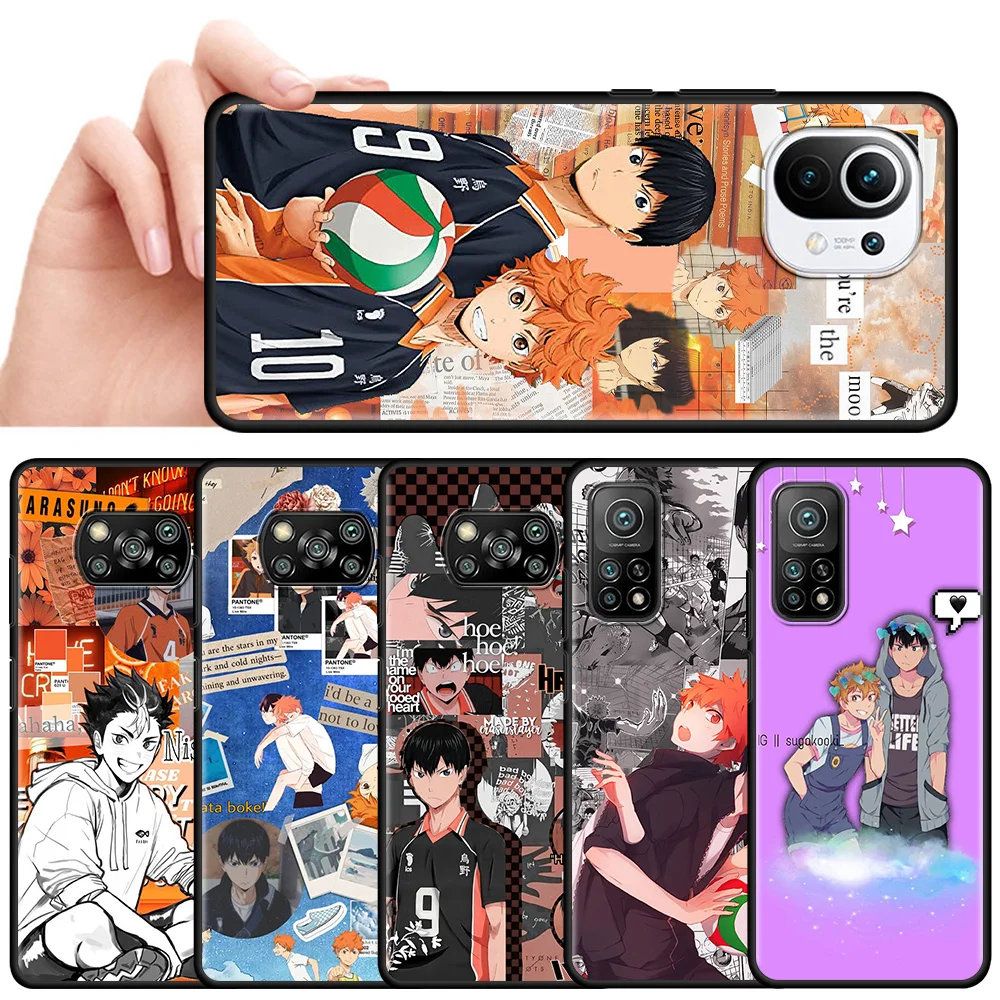

Japan Haikyuu Volleyball Phone Case For Xiaomi Mi 10T Pro 11 Lite 5G Note 10 9T 10T A2 CC9 CC9E 8 11UItra 9 11X Back Cover Shell