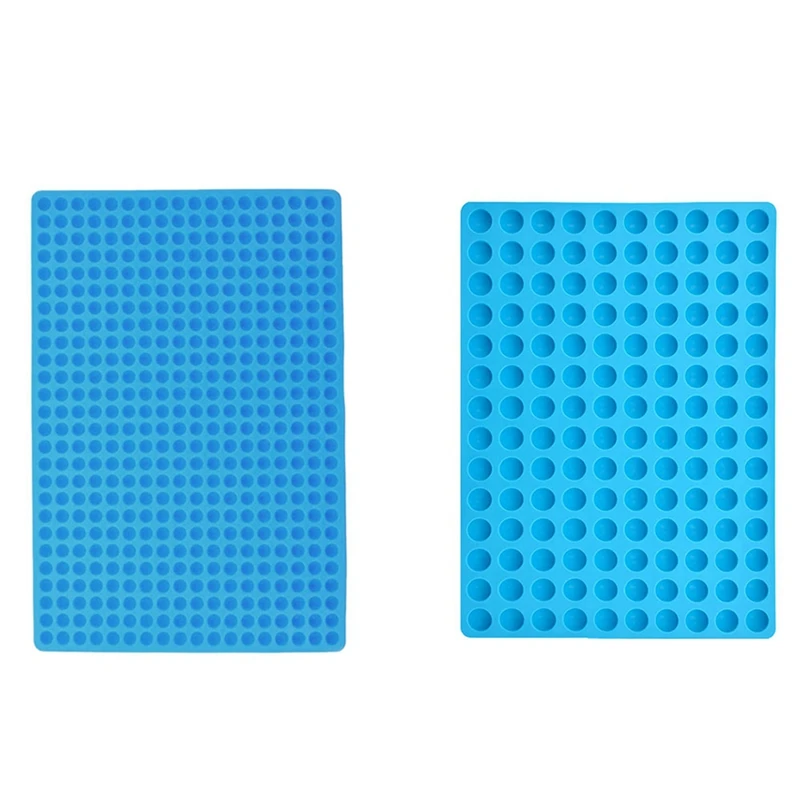 

2 Pcs Small Round Silicone Chocolate Drops Mold,Semi Sphere Gummy Sweet Candy Molds, 468-Cavity & 140-Cavity