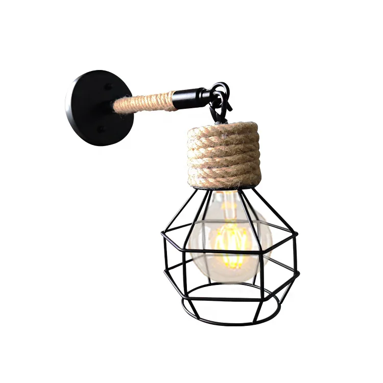 Настенные светильники nordice веревка для столовой прикроватный светильник