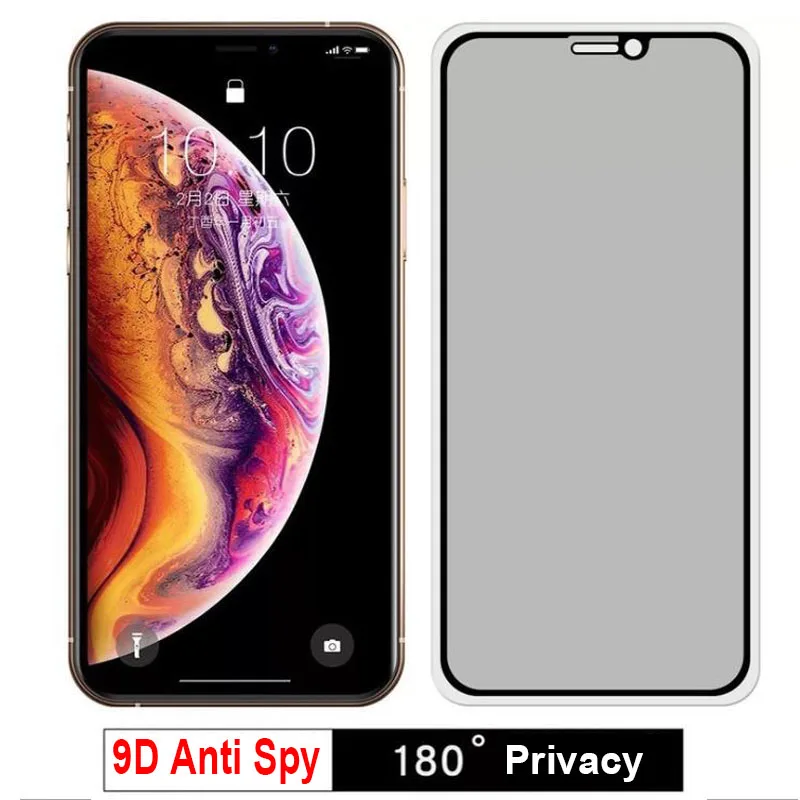 Закаленное стекло 9D для iphone 12 pro max/mini/11 Pro/678 plus/XS MAX/XR|Защитные стёкла и плёнки