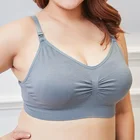 Женский дышащий поддерживающий бюстгальтер из размера плюс хлопка для беременных и кормящих матерей, открытый дышащий бюстгальтер для грудного вскармливания XL-3XL