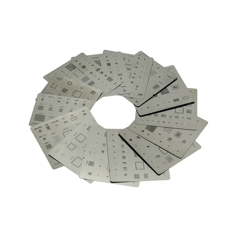 

16pcs/lot IC Repair BGA Rework Reball Reballing Stencils Set for iPhone 4 4s 5 5s 5c 5mini 6 6+ 6S 6s+ 7 7+ S