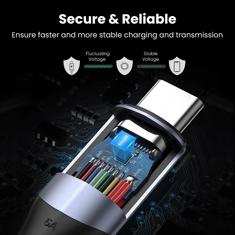 Кабель для зарядки USB C Ugreen|Кабели мобильных телефонов| |