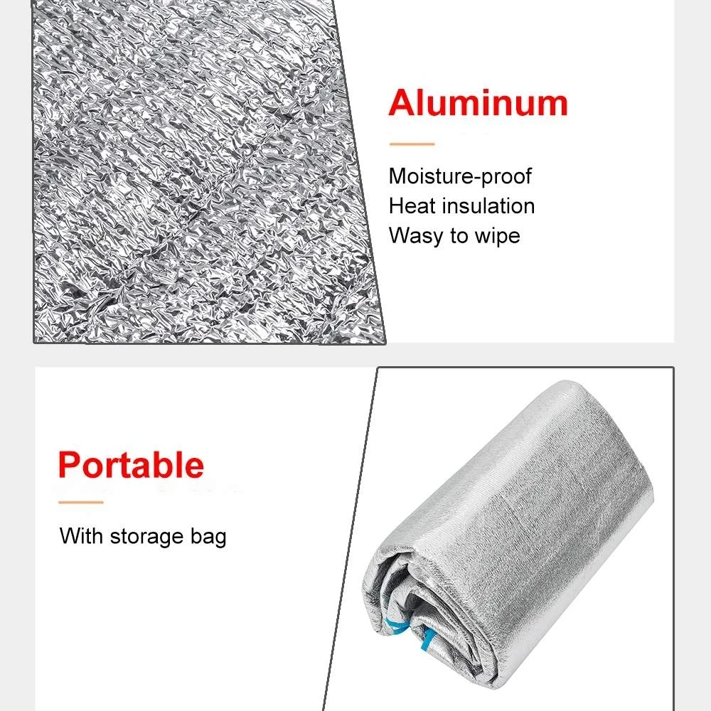 Коврик для кемпинга палатка матрас водонепроницаемая алюминиевая фольга