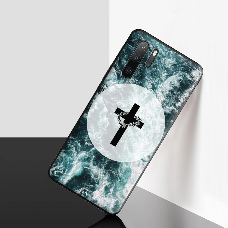 Силиконовый чехол Bible Jesus Christ Christian Cross для Huawei P40 P30 P20 P10 Pro Lite P Smart Z 2019 Max | Мобильные