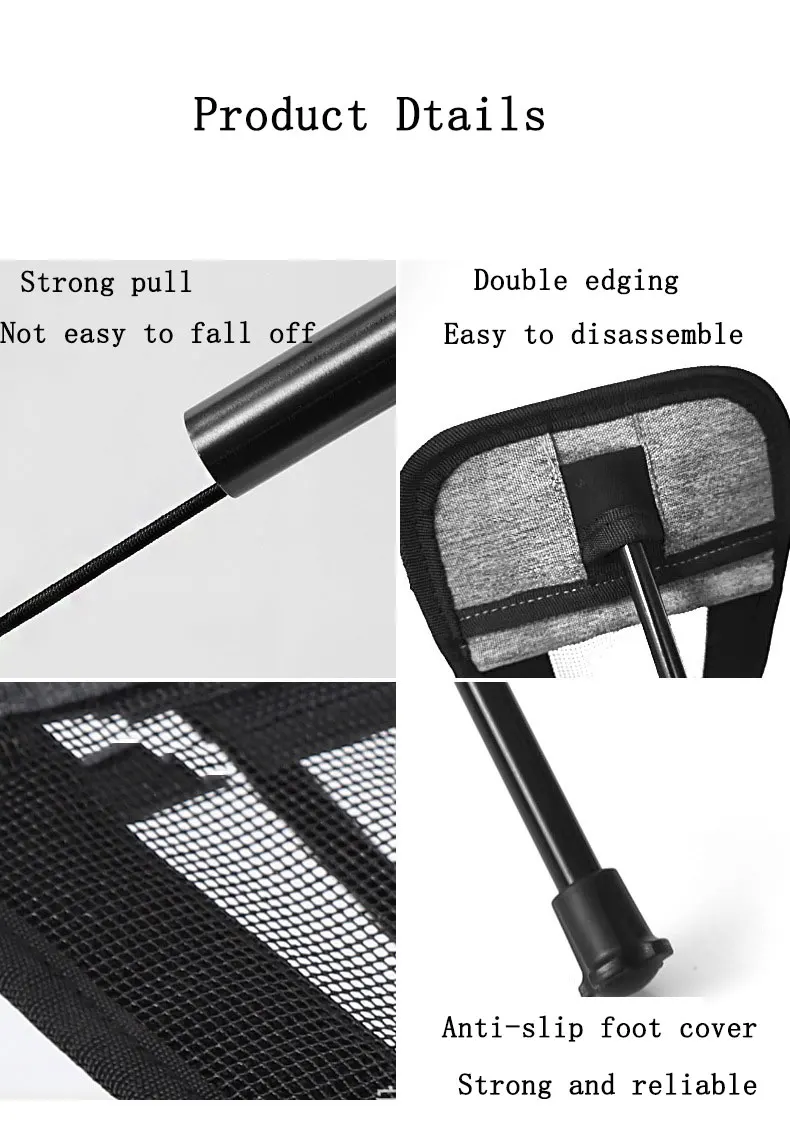 

Outdoor Folding Camping Fishing Chair Footrest Portable Recliner Retractable Leg Chair Camping BBQ Fishing Picnic Chair Stool