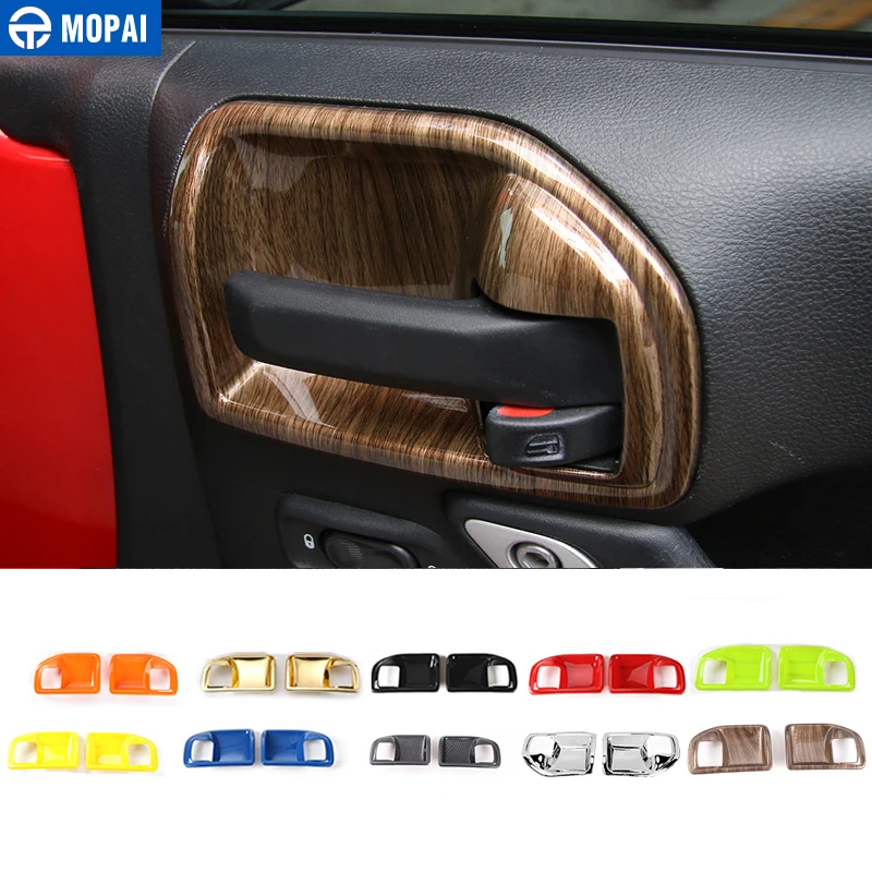 MOPAI ABS 2 дверная внутренняя ручка декоративная накладка наклейка для Jeep Wrangler JK 2011 Up