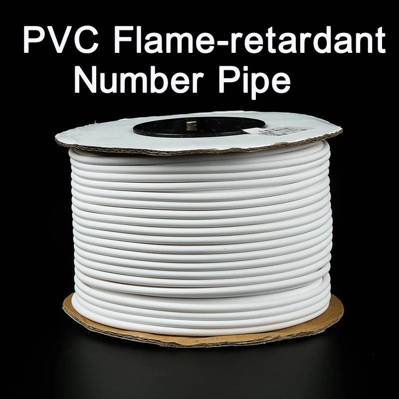 

ID 0.5~25mm^2 PVC White Handwriting Ferrule Printing Machine Number Plum Tube Cable Sleeve Blank Wire Marker