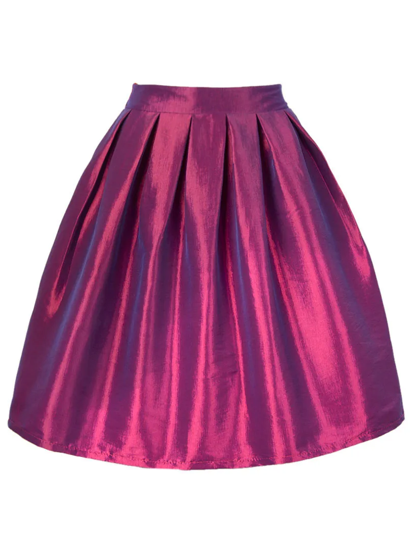 Женская мини-юбка со складками трапециевидная повседневная короткая юбка